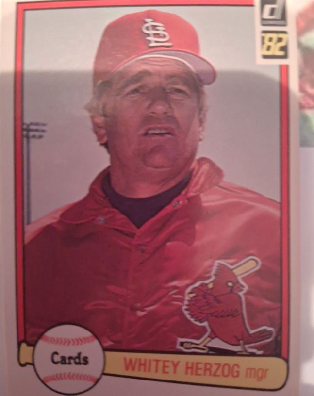 1982 Donruss #190 Whitey Herzog — front