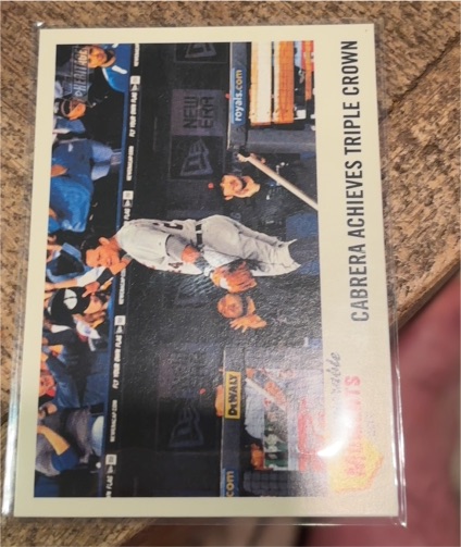 2013 Topps Heritage Memorable Moments #MM-MC Miguel Cabrera — front