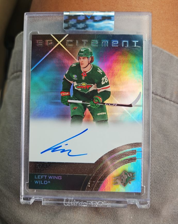 2024-25 UD Clear Cut SPXCITEMENT Rookie Auto Marat Khusnutdinov — front