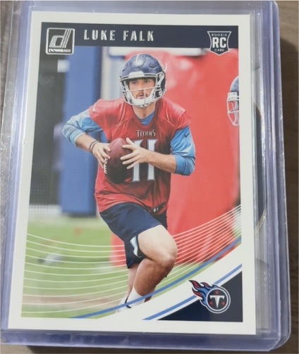 2018 Donruss #382 Luke Falk Rookie Tennessee Titans — front