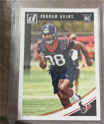 2018 Donruss #388 Jordan Akins — front