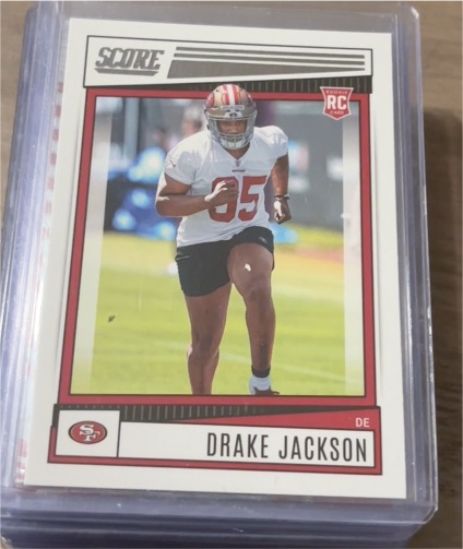 2022 Panini Score #316 Drake Jackson — front