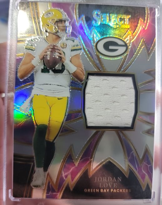 2023 Panini Select Sparks Materials Prizm #21 Jordan Love — front