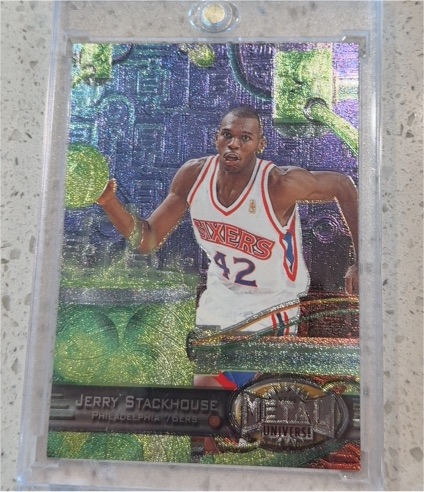 1997-98 Metal Universe #95 Jerry Stackhouse — front