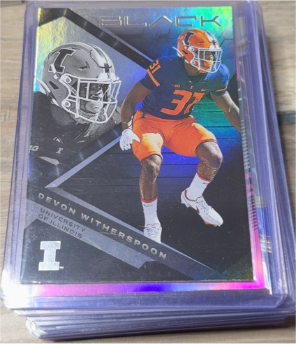 2023 Panini Chronicles Draft Picks Black #12 Devon Witherspoon — front