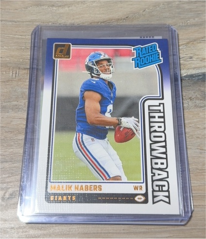 2024 Panini Donruss #48 Malik Nabers Rated Rookie Throwback — front