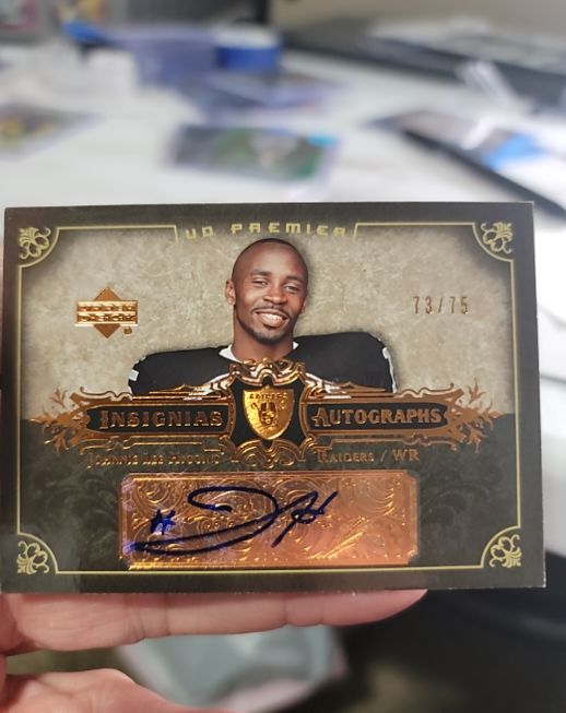 2007 Upper Deck Premier Insignias Autographs Bronze #INJR Jerry Rice — front