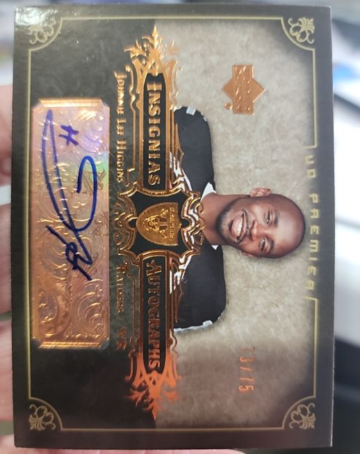 2007 Upper Deck Premier Insignias Autographs Bronze #INJH Johnnie Lee Higgins — front