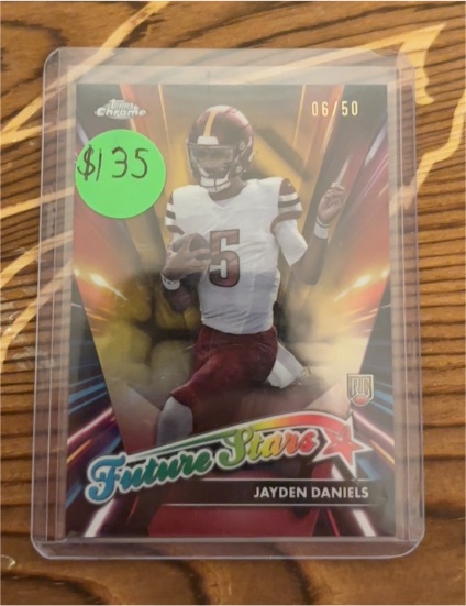 2024 Topps Chrome #FS-2 Jayden Daniels Future Stars — front