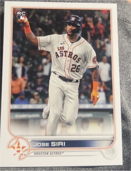 2022 Topps #599 Jose Siri — front
