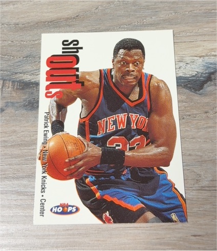 1998-99 NBA Hoops Shoutouts #4SO Patrick Ewing — front