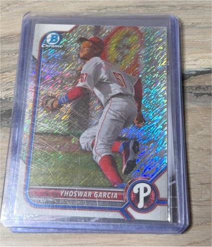 2022 Bowman Chrome #BCP-215 Yhoswar Garcia — front