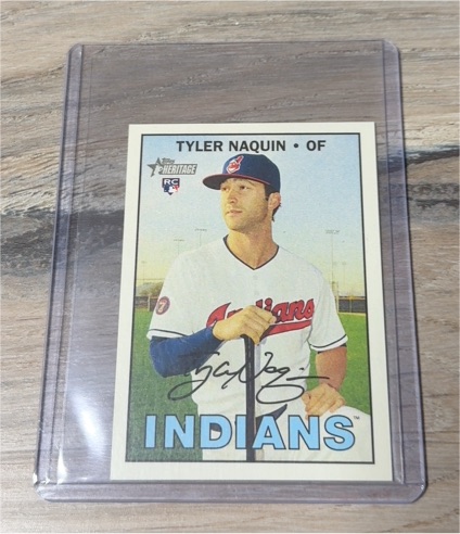 2016 Topps Heritage #714 Tyler Naquin — front