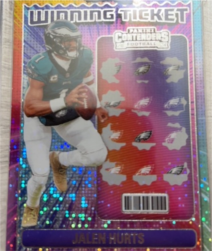 2024 Panini Contenders Winning Ticket #3 Jalen Hurts — front