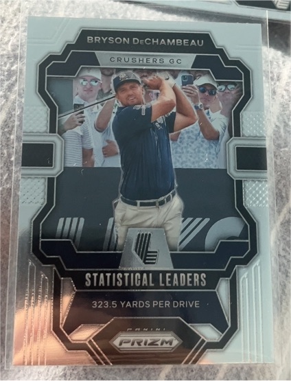 2024 Panini Prizm LIV Golf #97 Bryson DeChambeau Statistical Leaders Crushers GC — front