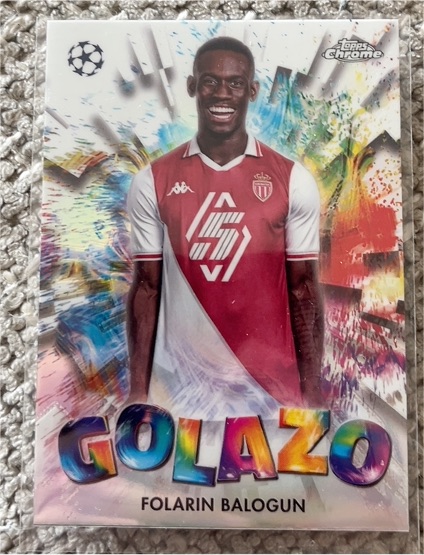 2024-25 Topps Chrome UEFA Club Competitions #GZ-26 Folarin Balogun Golazo — front