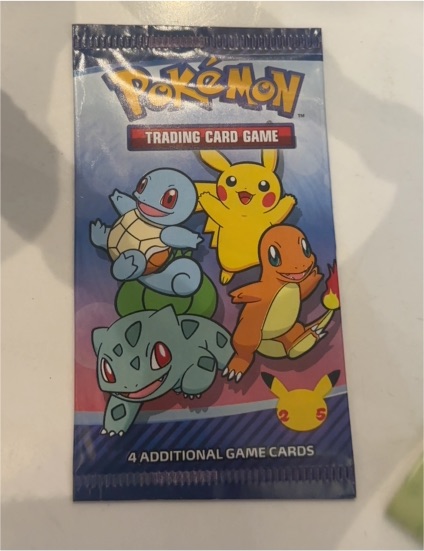 2021 McDonald's Pokémon 25th Anniversary Booster Pack — front