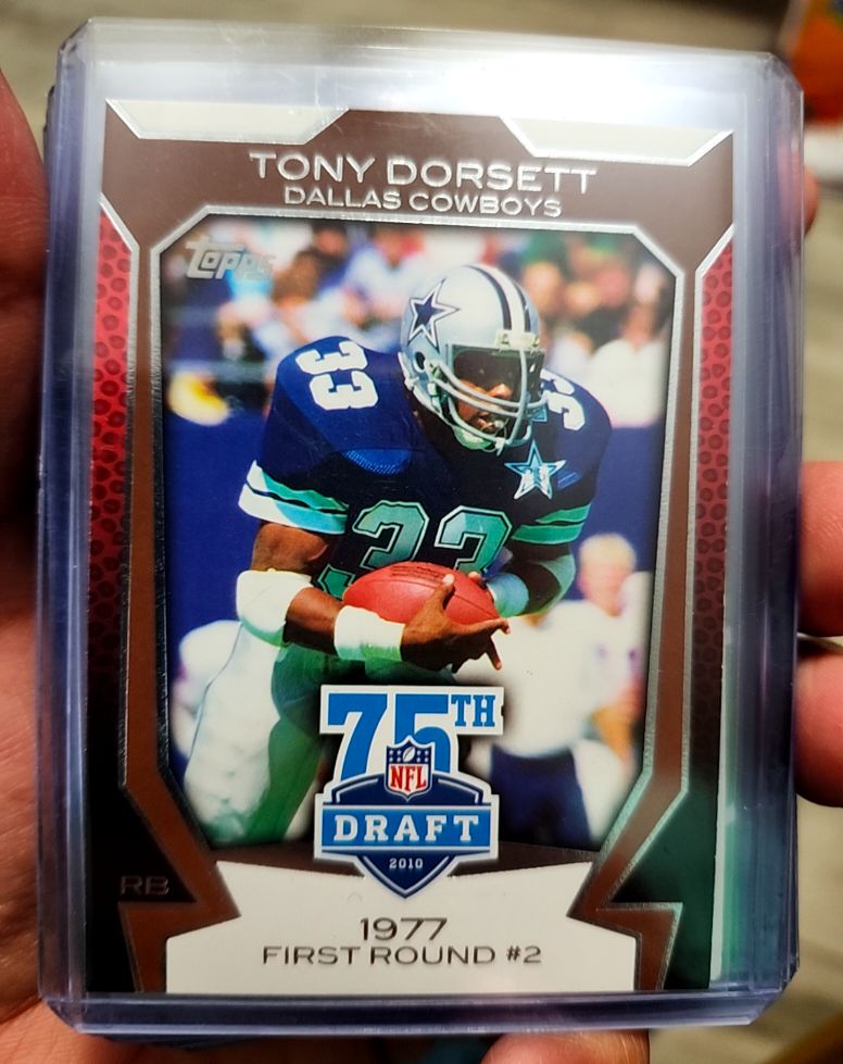 2010 Topps 75th Draft #75DA-42 Tony Dorsett — front