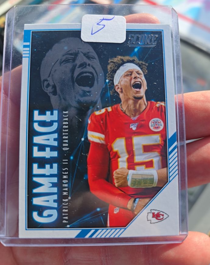 2020 Score Game Face #GF-PM Patrick Mahomes II — front