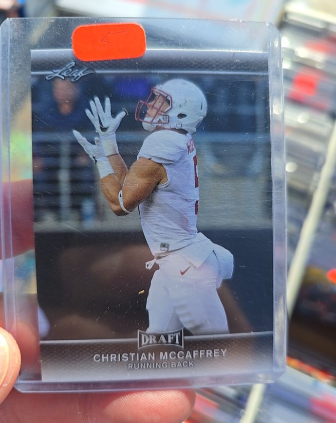 2017 Leaf Draft #12 Christian McCaffrey — front