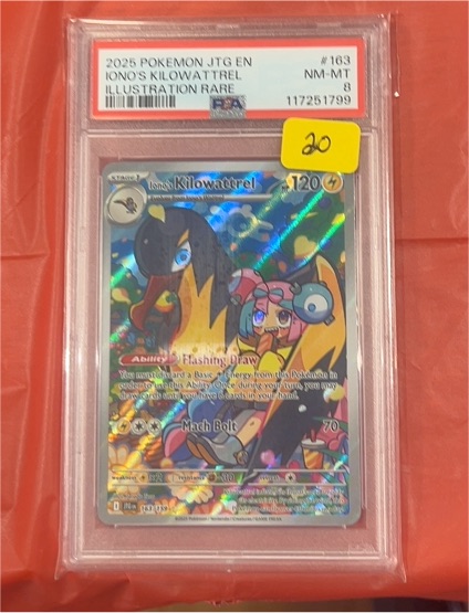 2025 Pokémon TCG Journey Together #163 Iono's Kilowattrel Illustration Rare — front