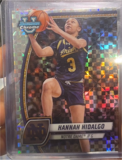2024-25 Bowman University Chrome #26 Hannah Hidalgo — front