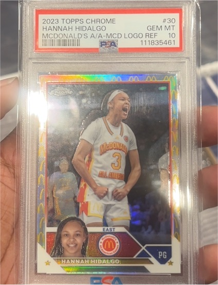 2023 Topps Chrome #30 Hannah Hidalgo McDonald's A/A-MCD Logo Ref — front