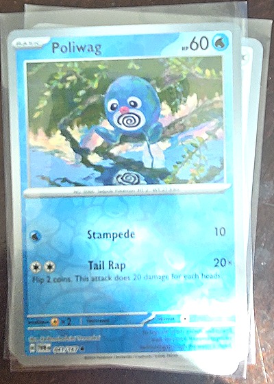 2024 Pokémon Scarlet & Violet Twilight Masquerade #41 Poliwag — front