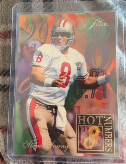1994 Fleer Flair Hot Numbers #15 Steve Young — front