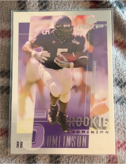 2001 Upper Deck MVP #294 LaDainian Tomlinson Rookie Card — front