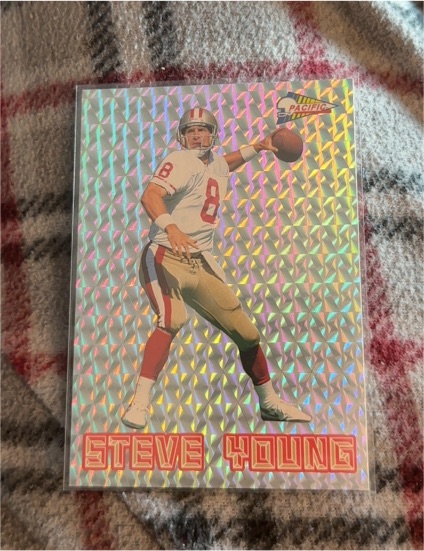 1993 Pacific Silver Prism #20 Steve Young — front