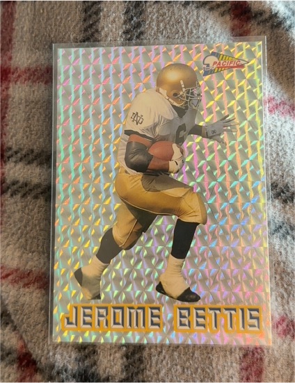 1993 Pacific Prism Circular Prism Insert #2 Jerome Bettis — front