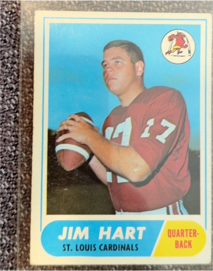 1968 Topps Football #60 Jim Hart — front