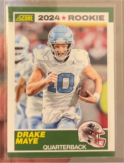 2024 Score #3 Drake Maye 35th Anniversary Rookie — front