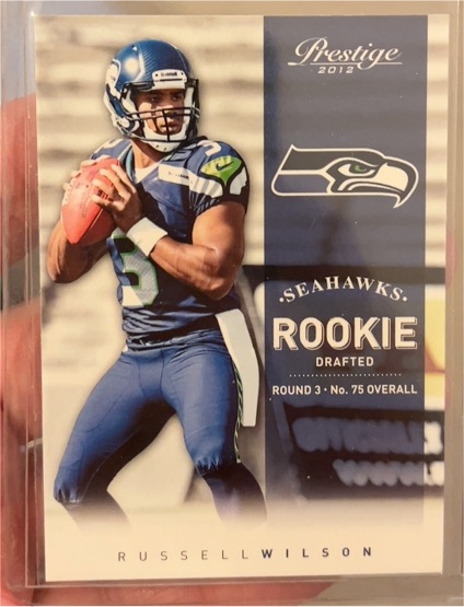 2012 Panini Prestige #238 Russell Wilson Rookie Card — front