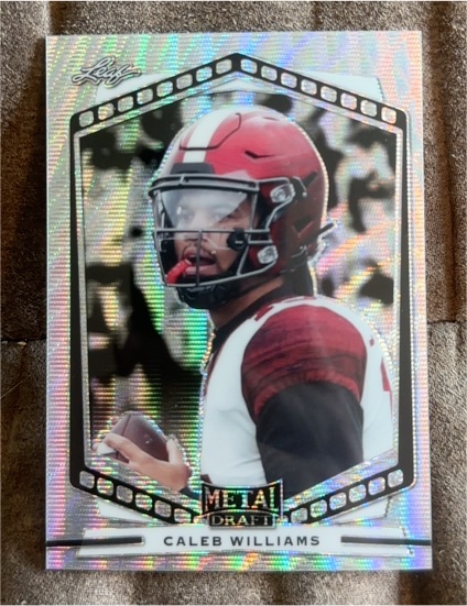 2022 Leaf Metal Draft #P-CW1 Caleb Williams — front