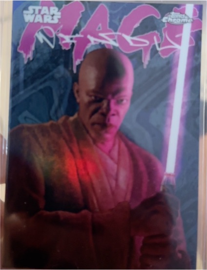 2025 Topps Chrome Star Wars #GG-13 Mace Windu Galactic Graffiti SSP — front