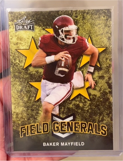2018 Leaf Draft #FG-01 Baker Mayfield — front