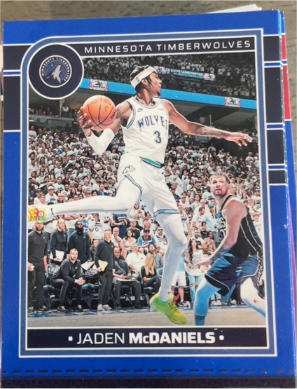 2024-25 Panini NBA Hoops #6 Jaden McDaniels — front
