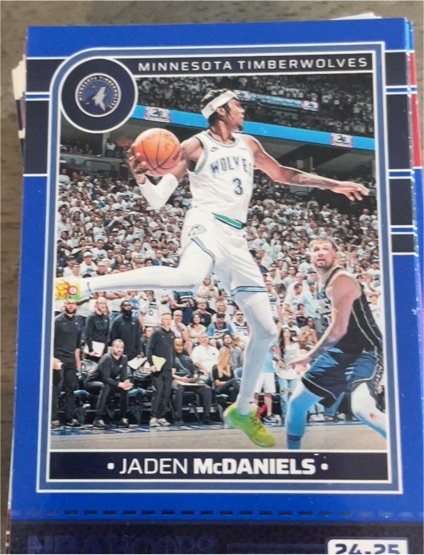 2024-25 Panini Hoops #6 Jaden McDaniels — front