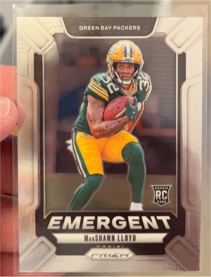 2024 Panini Prizm #18 Marshawn Lloyd Emergent — front