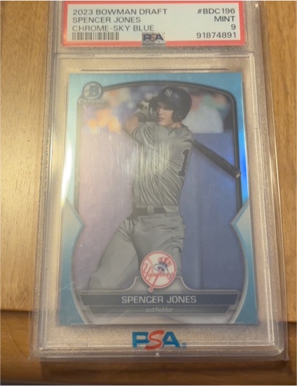 2023 Bowman Draft Chrome Sky Blue #BDC-196 Spencer Jones — front