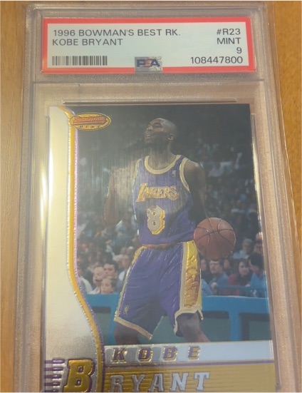 1996 Bowman's Best #R23 Kobe Bryant — front
