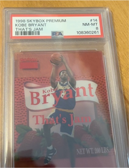 1998 Skybox Premium #14 Kobe Bryant That's Jam — front