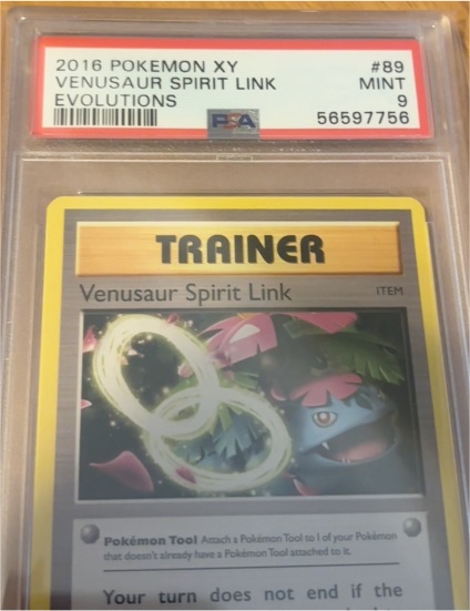 2016 Pokémon XY #89 Venusaur Spirit Link — front