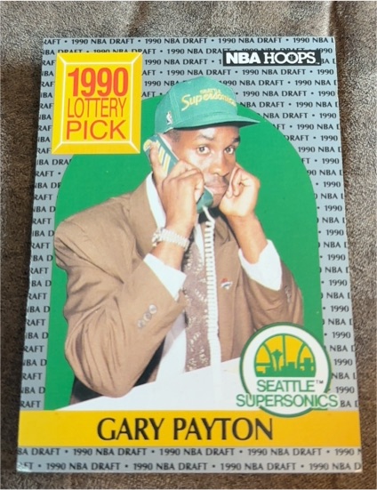 1990-91 NBA Hoops #391 Gary Payton — front