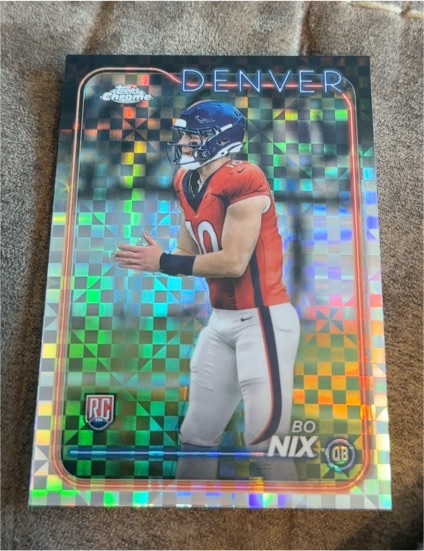 2024 Topps Chrome #206 Bo Nix — front