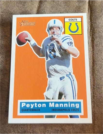 2001 Topps Heritage #25 Peyton Manning — front