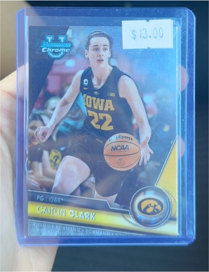2023-24 Bowman University Chrome #34 Caitlin Clark — front