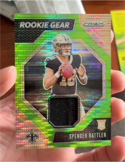 2024 Panini Prizm Rookie Gear #RG-SRR Spencer Rattler — front